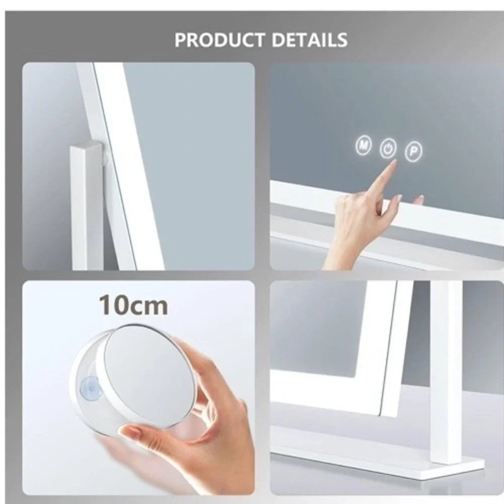 B19/lighted makeup mirror17.3x13 With Led Lights  Smart Touch Open Box